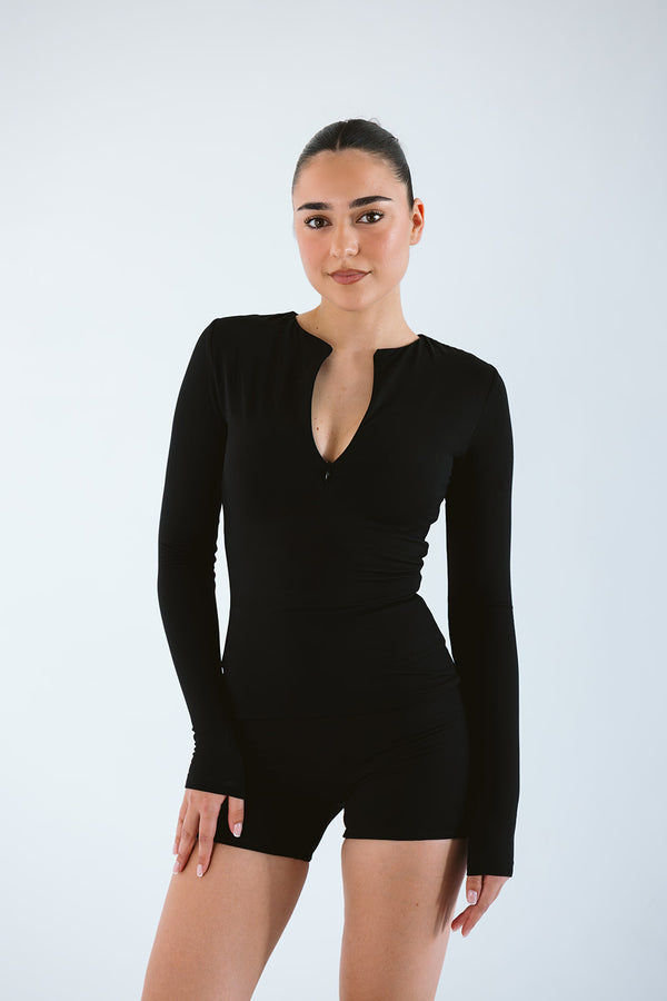 Seamless Zip Long Sleeve