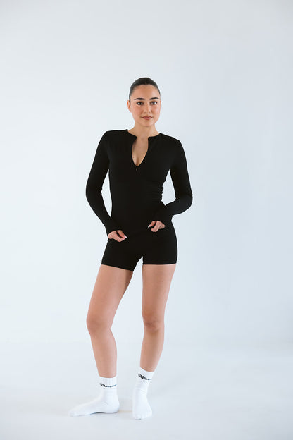 Seamless Zip Long Sleeve