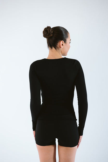 Seamless Zip Long Sleeve