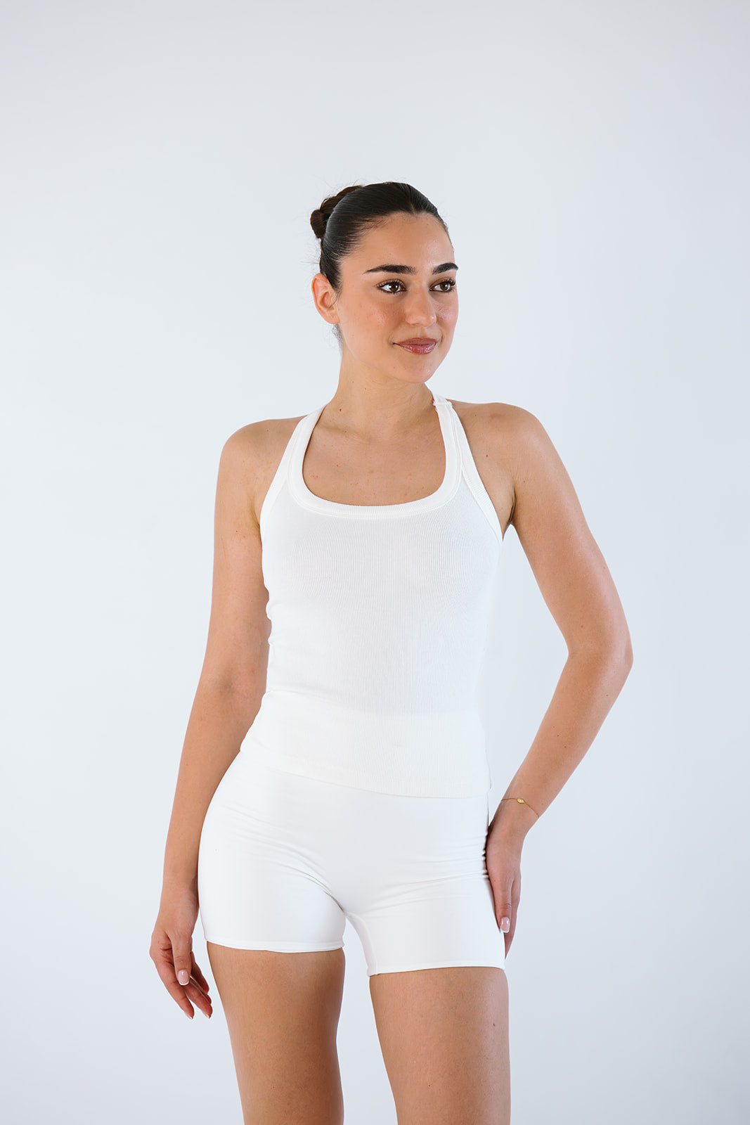 Round Neck Ribbed Singlet