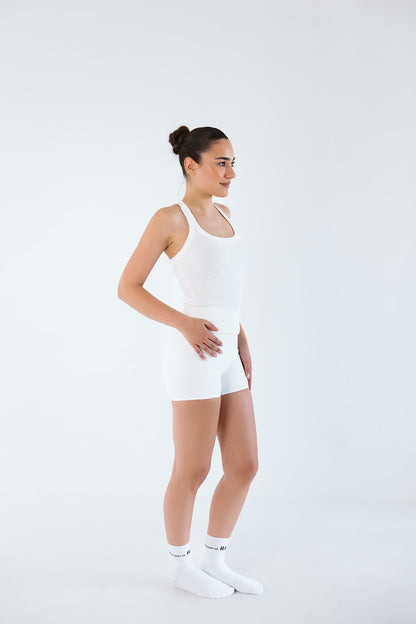 Round Neck Ribbed Singlet